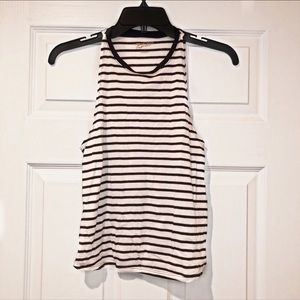 Black & White Striped Tank Top